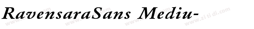 RavensaraSans Mediu字体转换